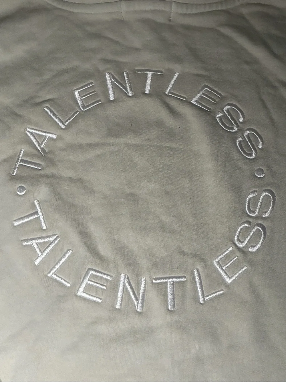 🆕 NWOT TALENTLESS Circle Logo Embroidered Hoodie Black Size Small_8